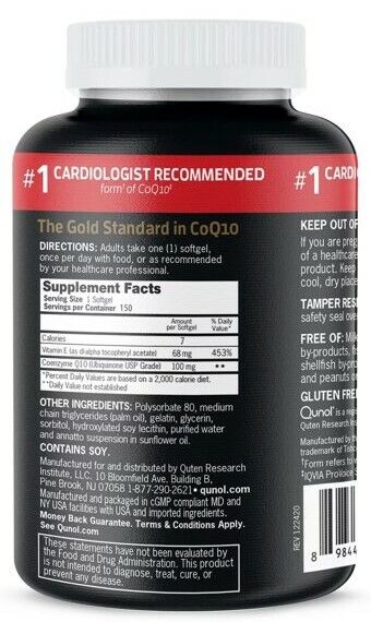 Heart Health-Qunol Ultra CoQ10 100mg 90 Softgels NEW SEALED EXP 2/26 Antioxidant