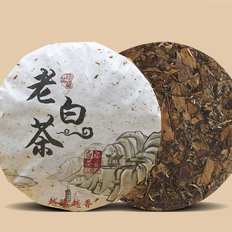350g Old White Tea Fuding Shoumei White Tea Cake High Mountain Organic White Tea Main image