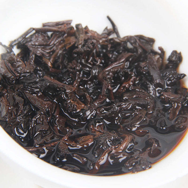 357g Menghai Ripe Pu'er Tea Cake Yunnan Old Tree Pu-erh Cooked Tea Top Puerh Tea