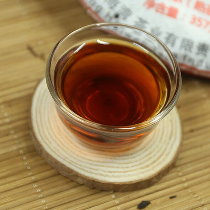 HelloYoung LaoTongZhi Ripe Puer Badashan Second Batch Shu Pu Er Yunnan Tea 357g