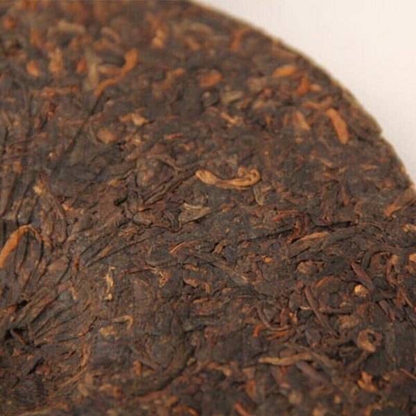 HelloYoung Qizi Tea Cake Old Shu Puerh357g Menghai Early Spring Ripe Puer Nannuo Mountain