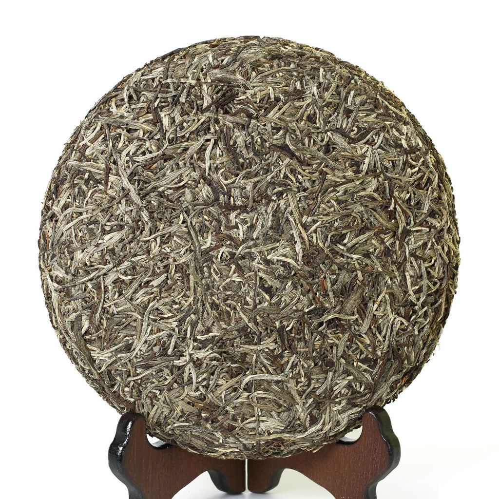 HelloYoung Year 300g Supreme Silver Needle White Tea Cake Fuding Bai Hao Yin Zhen Tips