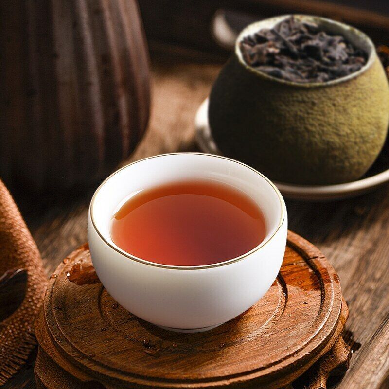 HelloYoung Shu Puer Dried Orangel Peel Ganpu Ripe Puerh Fruity Aroma Gift Packing 65g