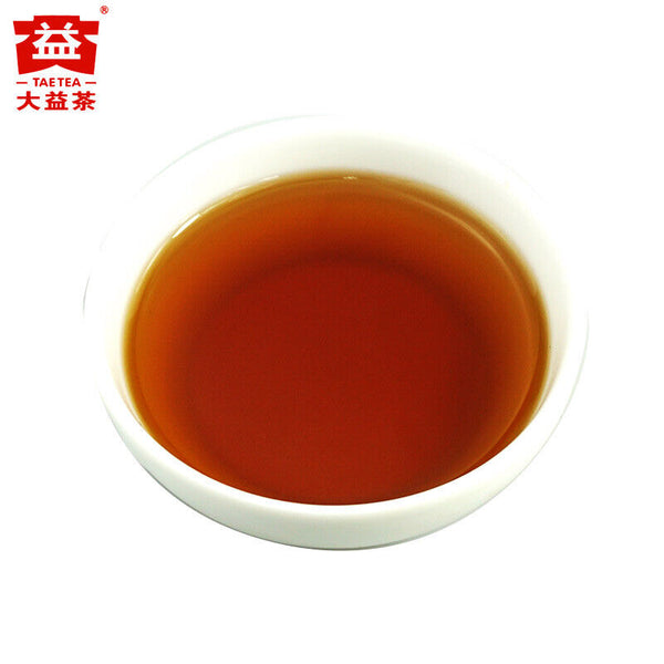 HelloYoung 7452 Menghai Dayi Puer Tea Cake TAETEA Pu-erh Ripe Yunnan Pu'er 357g 1601