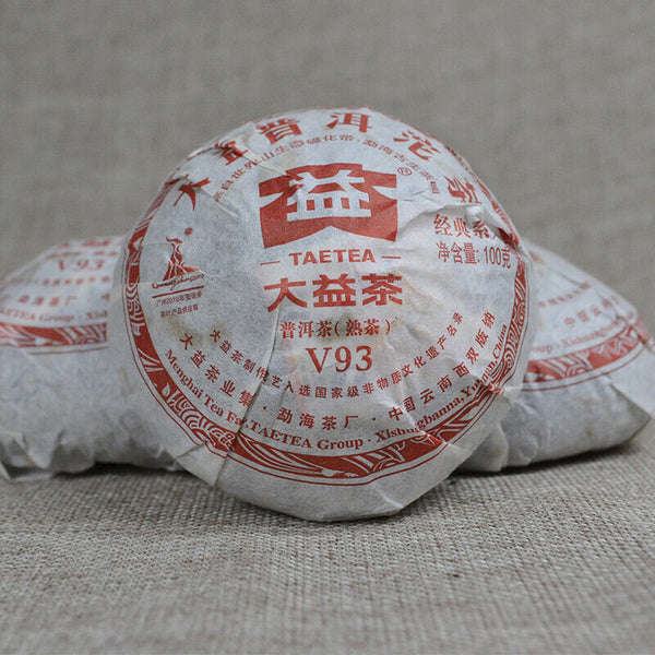 HelloYoung Pu Erh V93 Tea * TAETEA Menghai Dayi Pu-erh Tea Tuo Cha Puer Ripe Tuocha