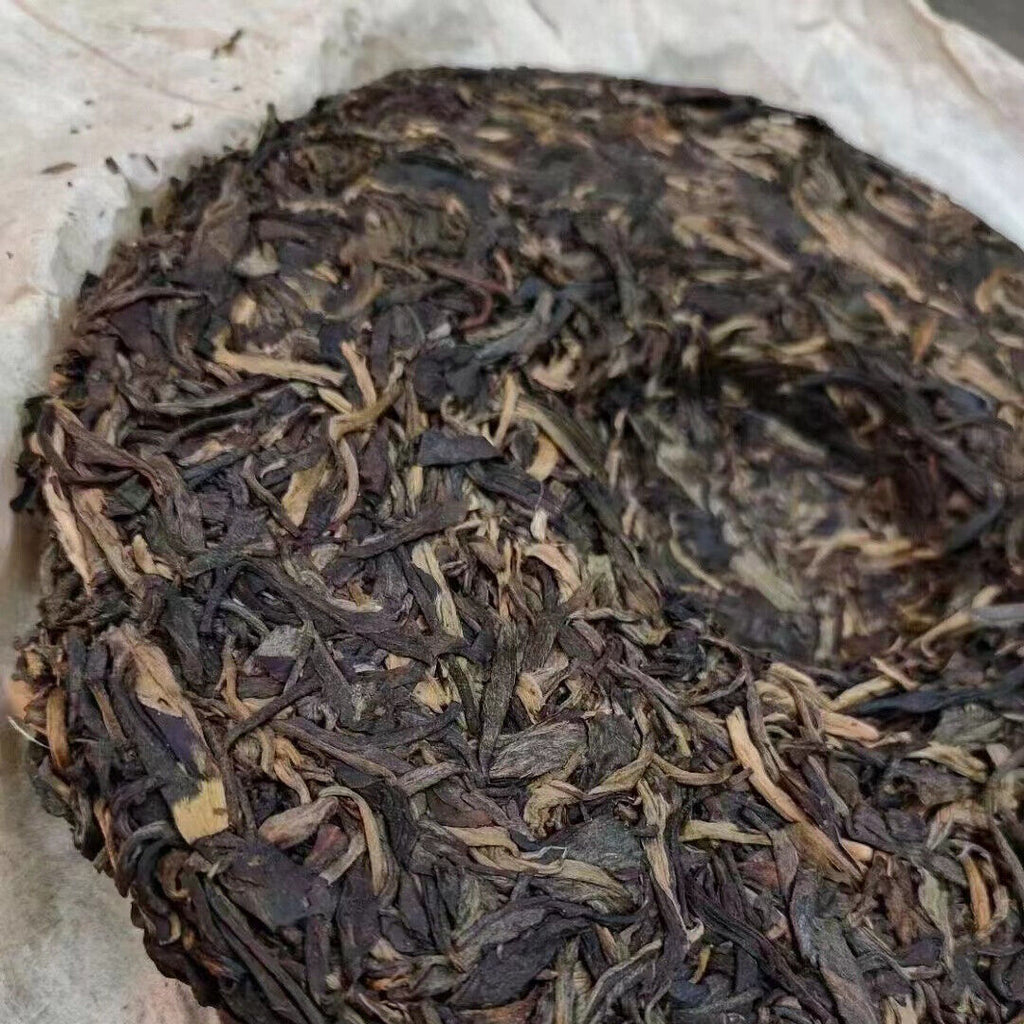 357g Yunnan Aged Raw Pu-erh Tea Cake Jing Chang Hao Old Raw Puerh Cake Tea