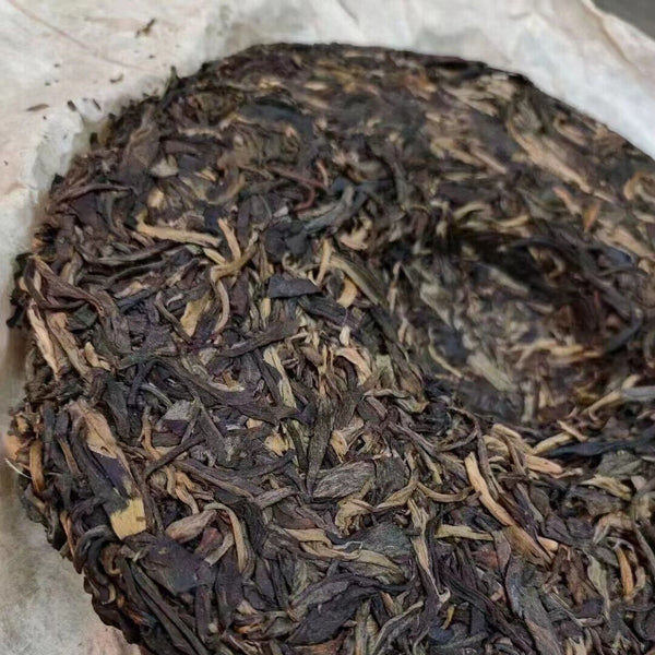 357g Yunnan Aged Raw Pu-erh Tea Cake Jing Chang Hao Old Raw Puerh Cake Tea