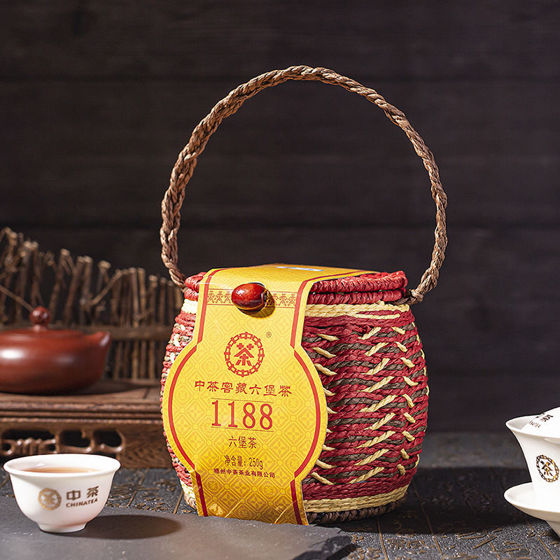 Liu Pao Loose Tea 250g CHINATEA Liubao 1188 1st Grade Liu Bao Hei Cha Dark Tea