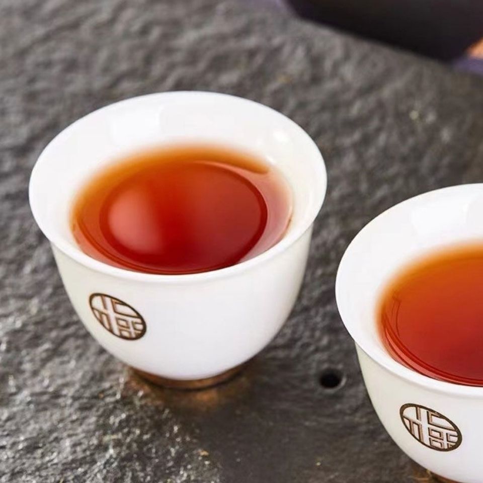 HelloYoung CHINA TEA 6166 Aged Wuzhou Dark Tea Liu Pao Hei Cha Liu Bao Black In Basket 250g
