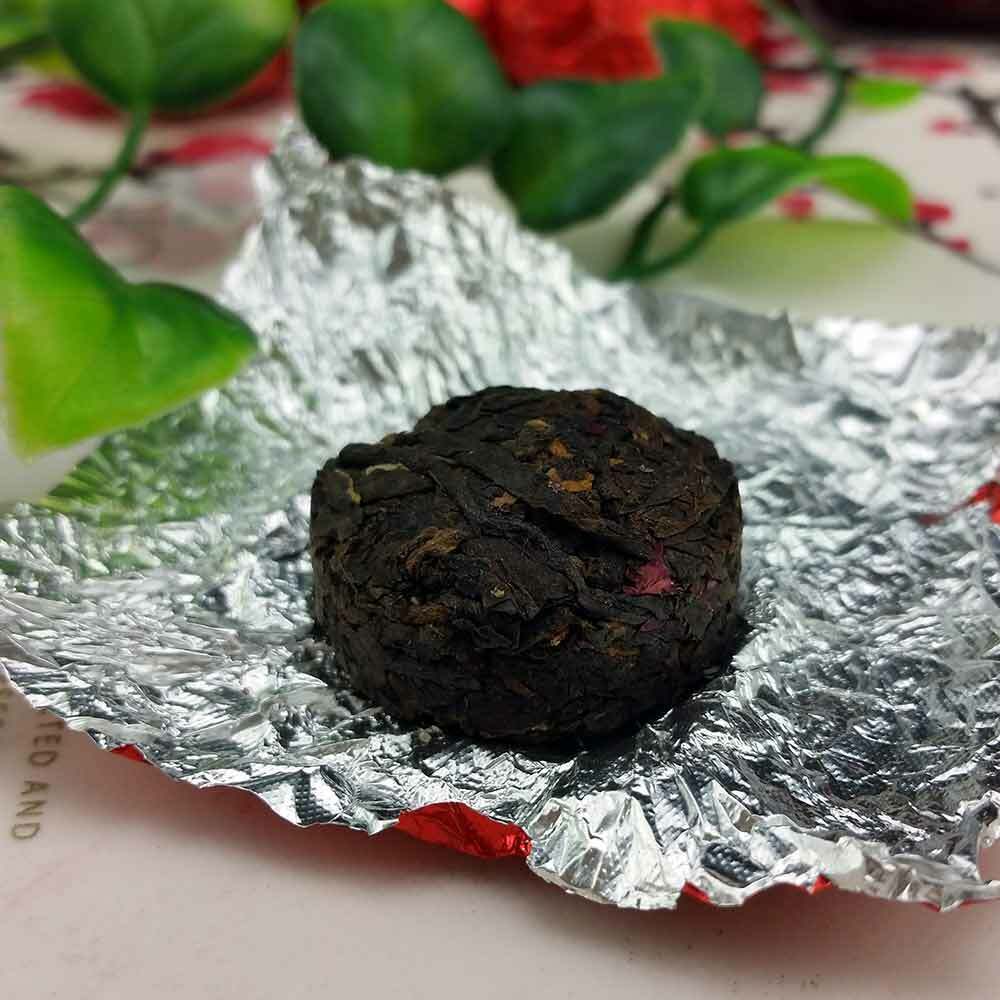 HelloYoung Pu Er Puerh Gift Packing Health Care 75g Rose Mini Ripe Puer Tuocha, Yunnan Shu