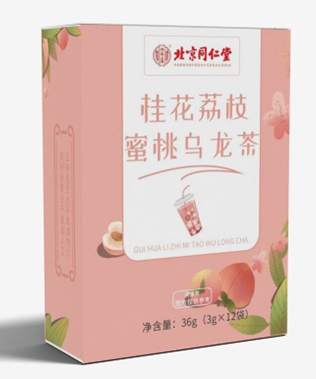 同仁堂内廷上用桂花荔枝蜜桃乌龙茶 桂花荔枝养生茶36g TongRenTang Osmanthus, Lychee and Peach Tea Main image