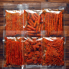 70g*4bags Mixed flavors Spicy snacks big spicy slices Chinese handmade snacks