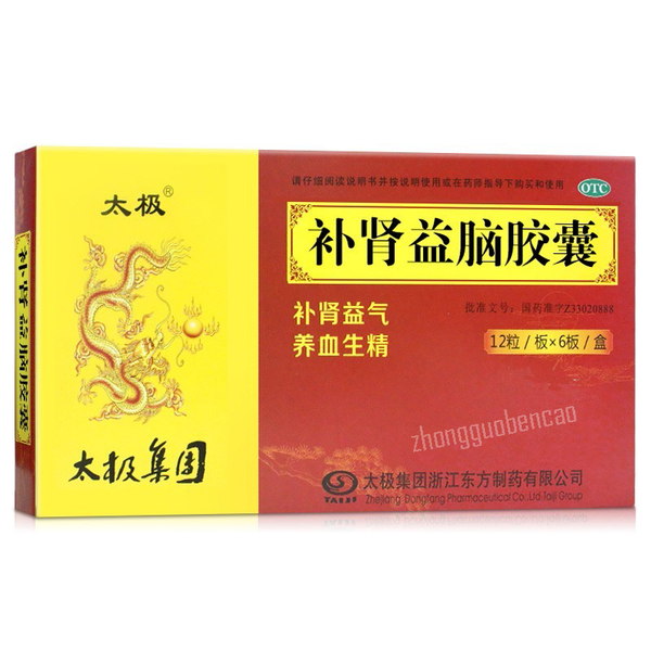 Tai Ji Bu Shen Yi Nao Jiao Nang 太极补肾益脑胶囊补肾益气养血生精