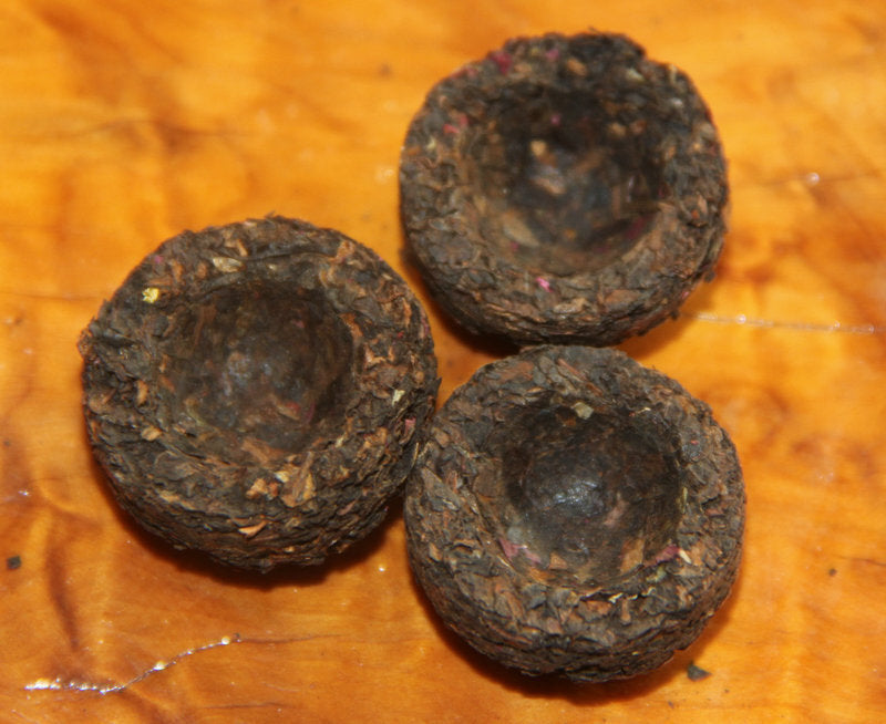 200g In Bamboo Packed Hongyuan Tea Pu'er Tea Mini Tuo Tea [Rose Tuo] Cooked Tea