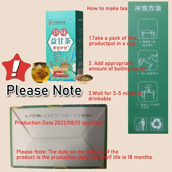 18 Flavors of Liver Protection Tea Chinese Nourishing Protect Care-Everyday 5Box