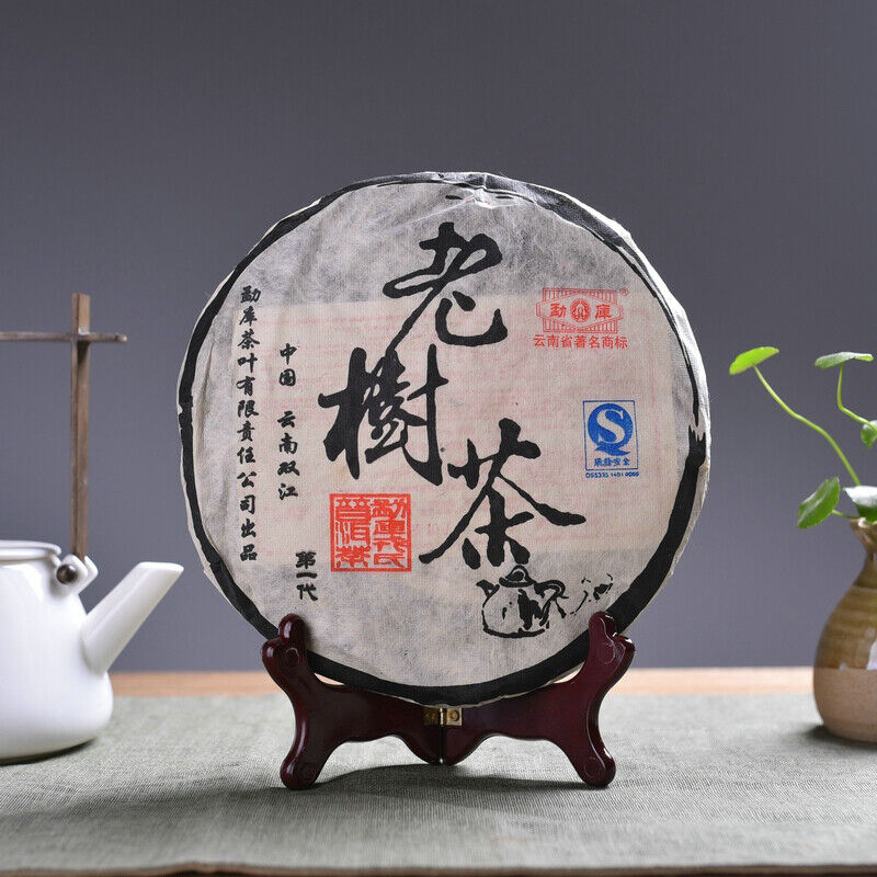 HelloYoung Yunnan MENGKU Brand Old Tree Tea Pu-erh Tea Cake 400g Ripe Puer Pu'erh Tea Secondary image