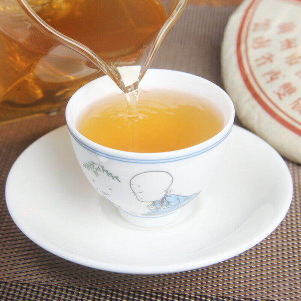 HelloYoung Old Cha Puer Tea Puerh 400g Puwen Yunya Chinese Tea Banquet Collection Cake