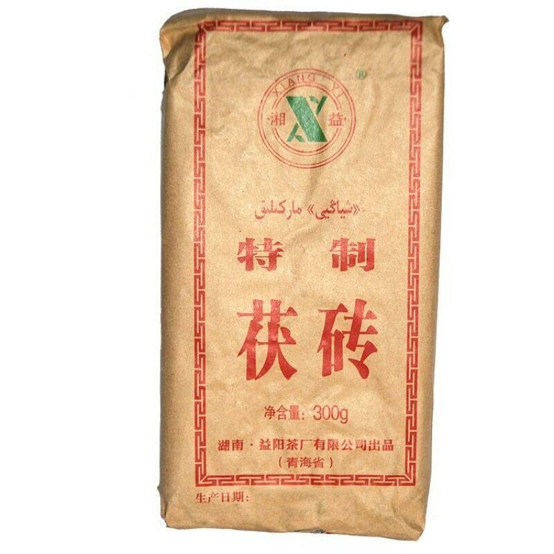 HelloYoung 300g Hunan Fu Tea Fucha Special Made Yiyang Anhua Dark Tea Hei Cha Fu Brick Tea Main image