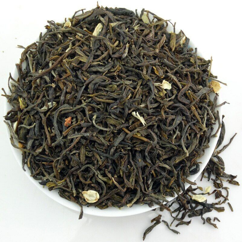 HelloYoung Chinese Organic Jasmine Green Tea Hairy Tip Silver Buds Loose Leaf Flower Tea Main image