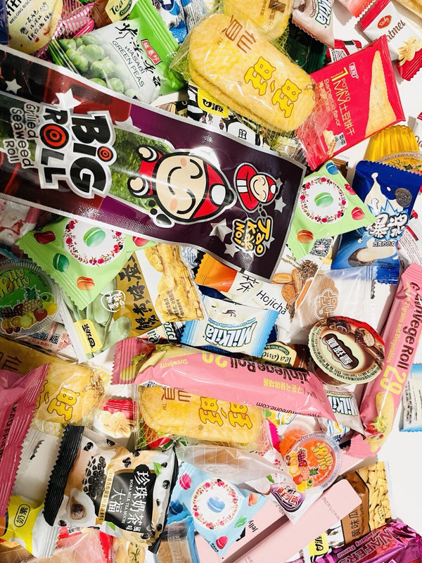 100 Stück Asiatische Snack Box – Vielfalt Probierpaket für Tester und Genießer