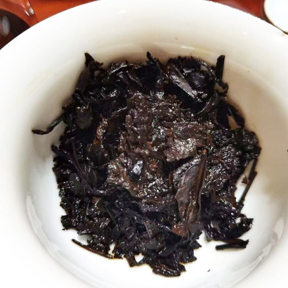HelloYoung Chinese Tea 7576 QiZiBing Shu Puerh Tea FuHai Ripe Pu-erh Tea Cake 357g
