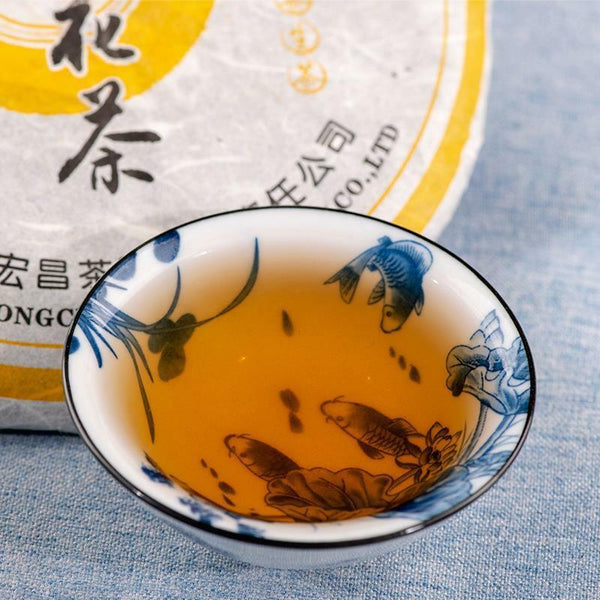 HelloYoung Pu-erh Aged Raw Puer Tea 357g Yunnan Lincang Ancient Tree Puerh Gu Hua Cha