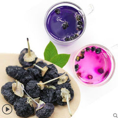 HelloYoung Chinese Herbal Tea Wolfberry Dried Lycii Wild Black Goji Berry Green Food Herbs
