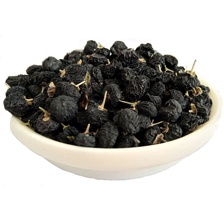 HelloYoung Chinese Herbal Tea Wolfberry Dried Lycii Wild Black Goji Berry Green Food Herbs