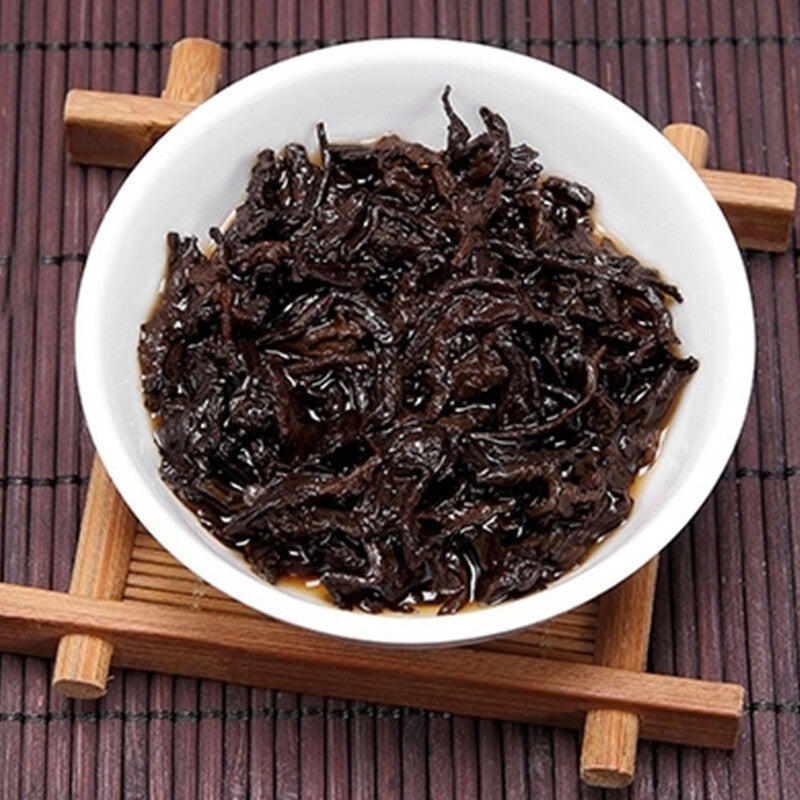 TemuTea 357g Pu'er Ripe Tea, Ancient Tree Aged Pu-erh Tea Cake