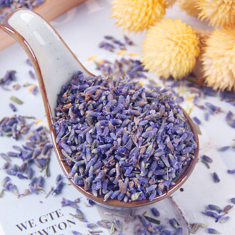 HelloYoung Lavender Flowers, Organic French BULK | Dried Culinary Buds | Food Grade