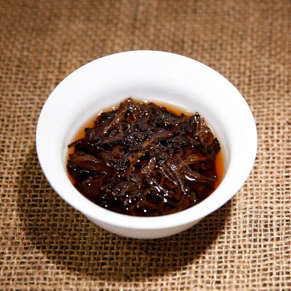 357g Puer Cooked Black Ji Shun Hao Ma Bang Tribute Tea Puerh Tea Cake Ripe