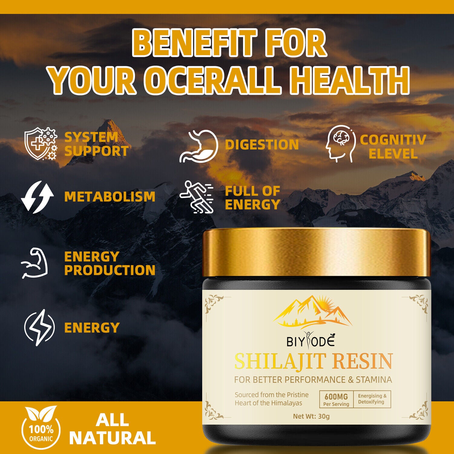 Himalayan 100% Pure Shilajit, Extremely Potent Soft Resin, Organic, Fulvic Acid