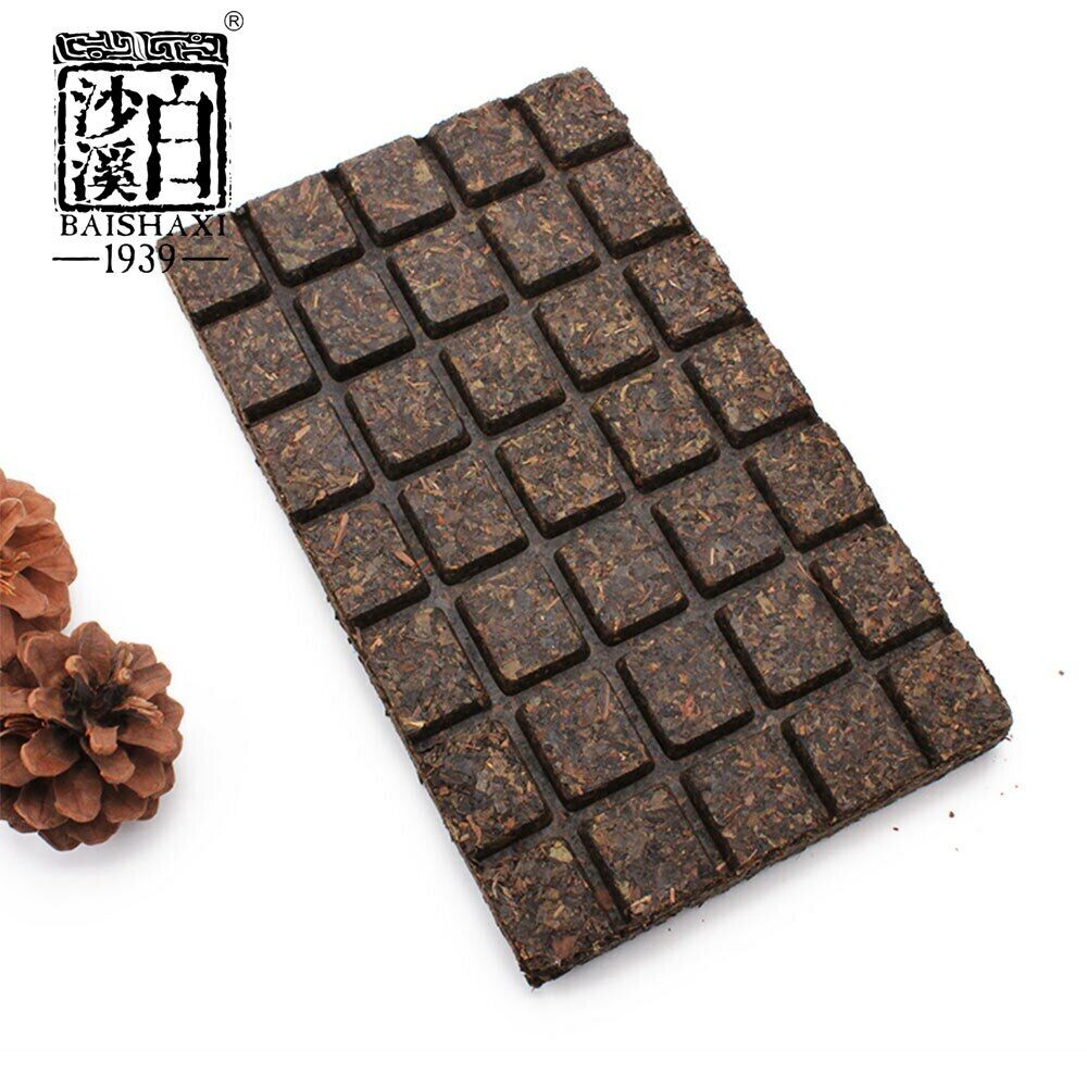 HelloYoung Certified Anhua Baishaxi Instant Original Dark Tea Shortcut Brick Tea 450g Main image