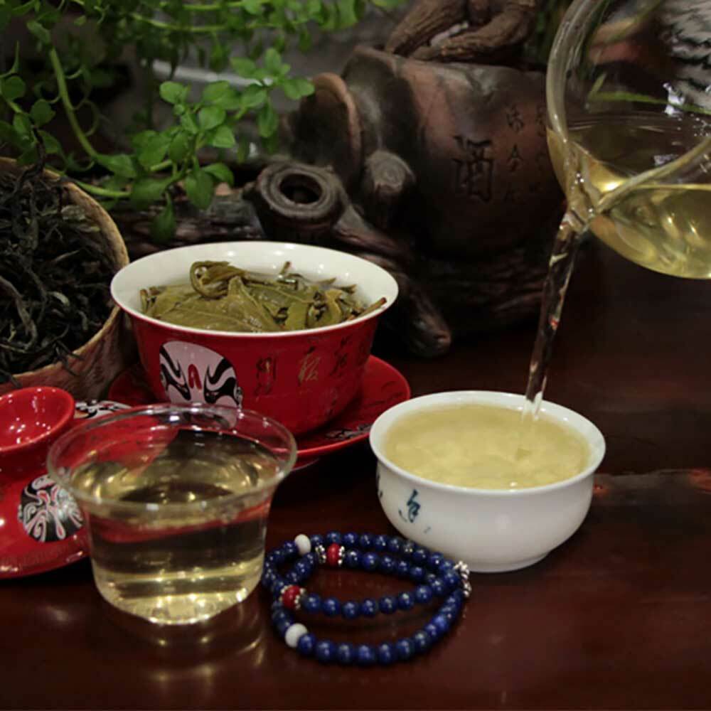 HelloYoung yr Raw Puerh Chinese Pu-erh Loose Tea Sheng Puer Shen Cha 200g