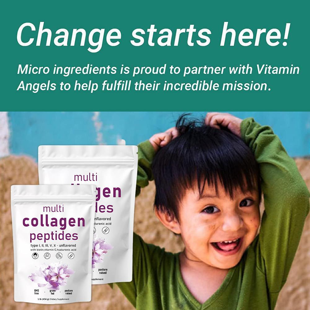 Multi Collagen Peptides Powder Hydrolyzed Protein Peptides (Type I,II,III,V,X)