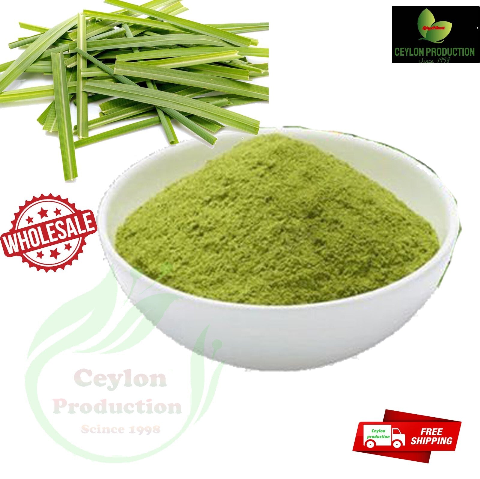 Pure Natural Organic for Enhance Flavor Dried Lemon Grass Leaves Ground Powder Secondary image
