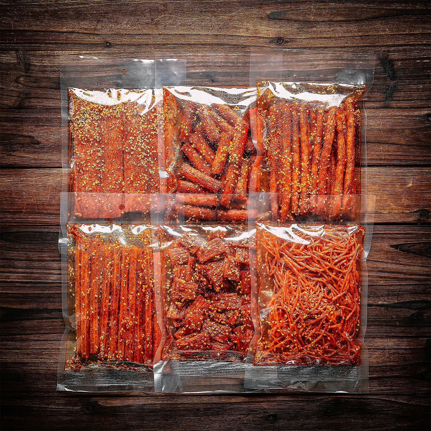70g*4bags Mixed flavors Spicy snacks big spicy slices Chinese handmade snacks