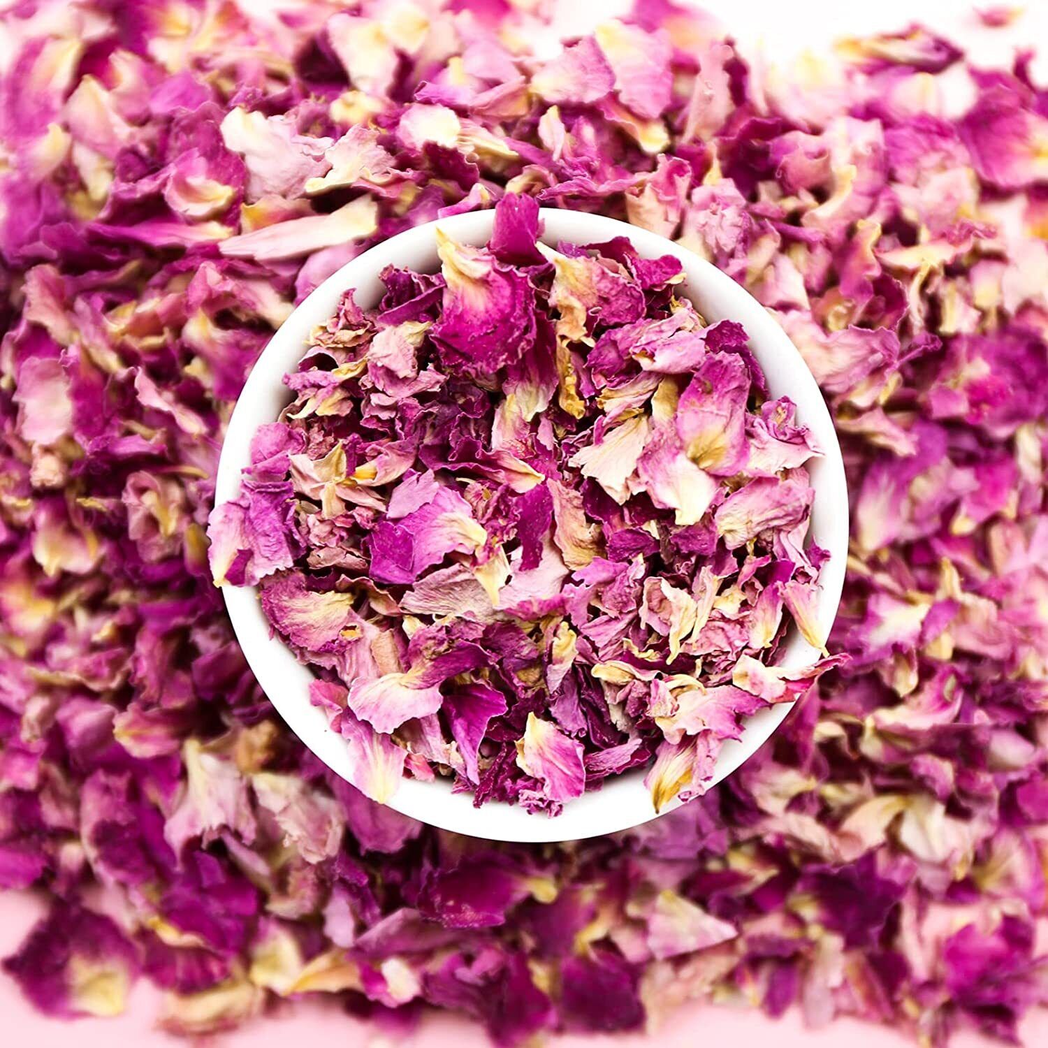 HelloYoung TEARELAE Dried Rose Petals 1.3oz/37g Pure Natural Edible Rose Flowers Secondary image