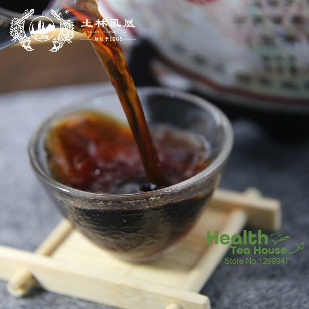 HelloYoung TuLin "Long Feng Cheng Xiang" Five-Year Old Material Ripe Pu Erh Tea 357g