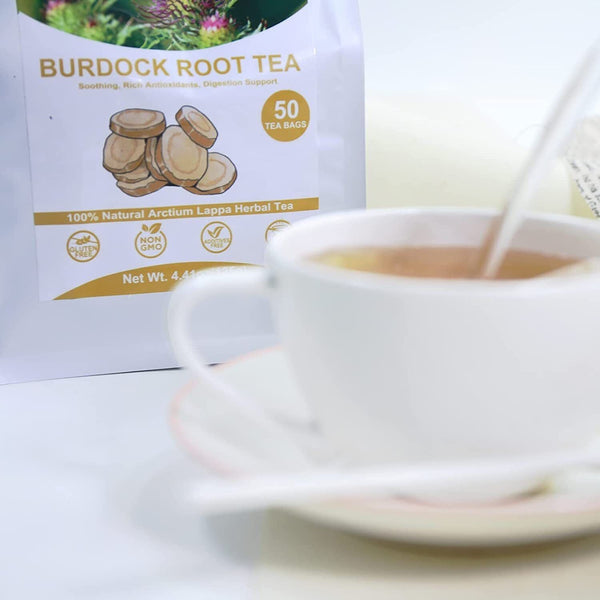 HelloYoung TEARELAE Burdock Root Tea 2.5g x 50 Count Natural Burdock Root Tea Bags