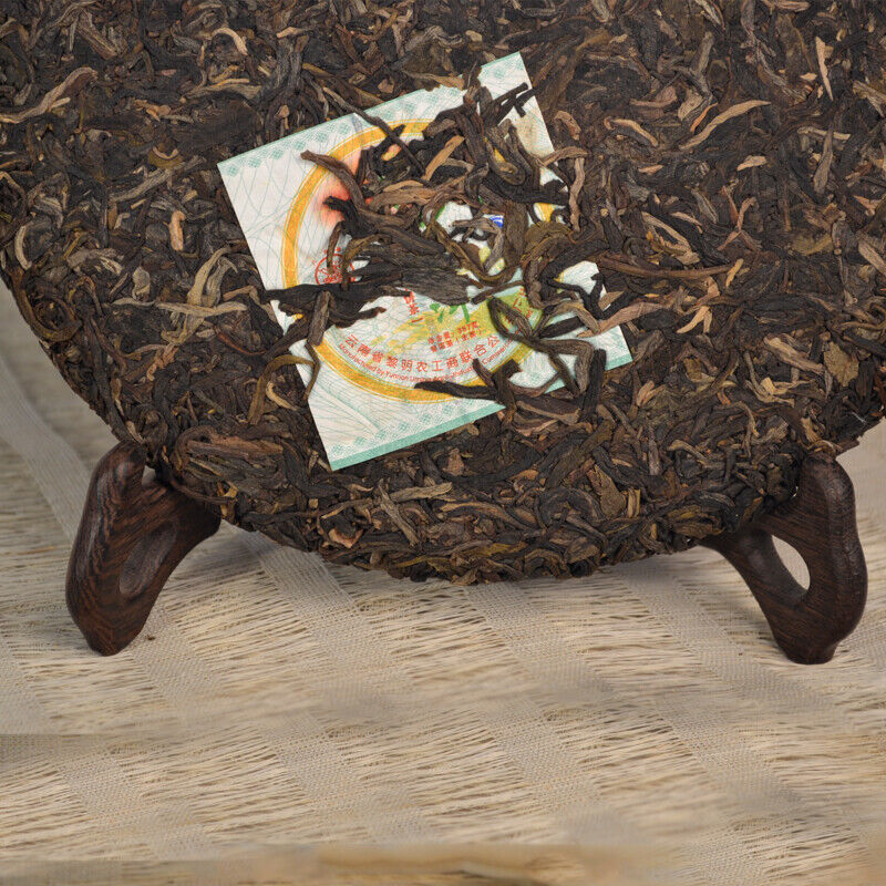 HelloYoung Ba Jiao Ting Liming Tea Peacock Township Pu'er Tea Raw Tea Green Cake 357g