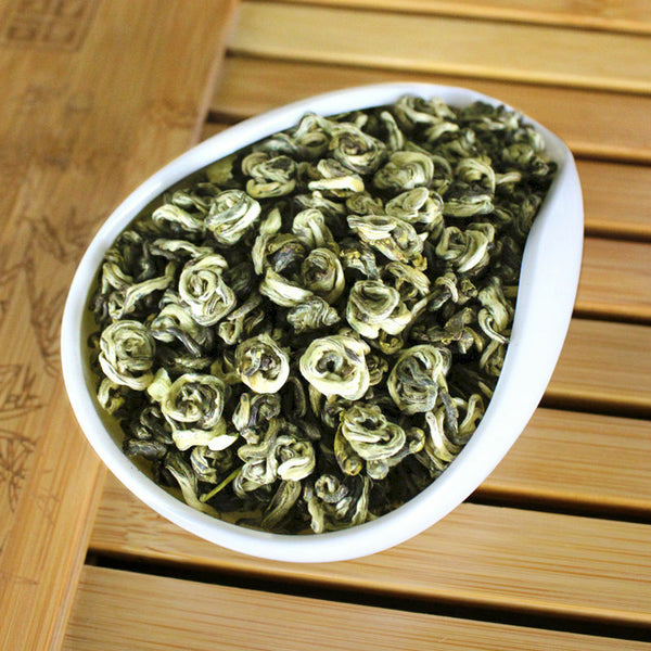 HelloYoung Jasmine Green Tea Loose Leaf Chinese Green Tea with Dried Jazmine 125g