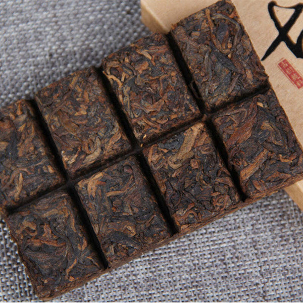 50g Yunnan Puerh Ripe Tea Yiwu Old Tree Pu-erh Cooked Tea Brick Pu'er Black Tea
