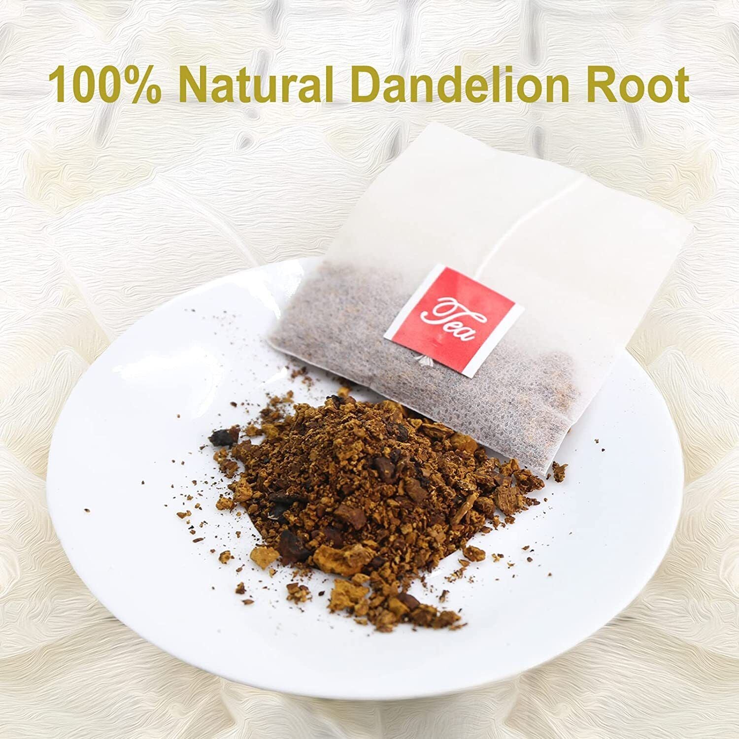 HelloYoung FullChea - Dandelion Root Tea Bags, 40 Teabags, 2.5g/bag