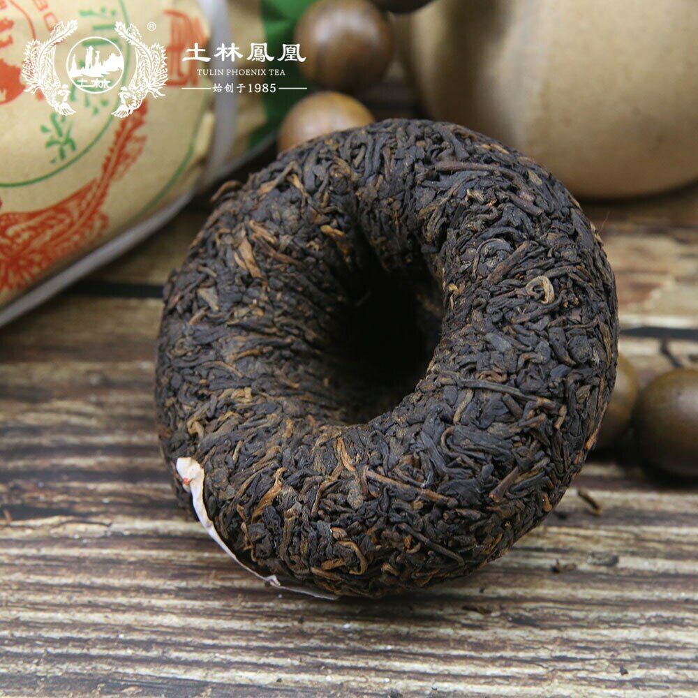 HelloYoung Tulin Fenghuang Yunnan Puer Tea Phoenix Puer Ripe Tuo Cha 801 Tuocha 100g