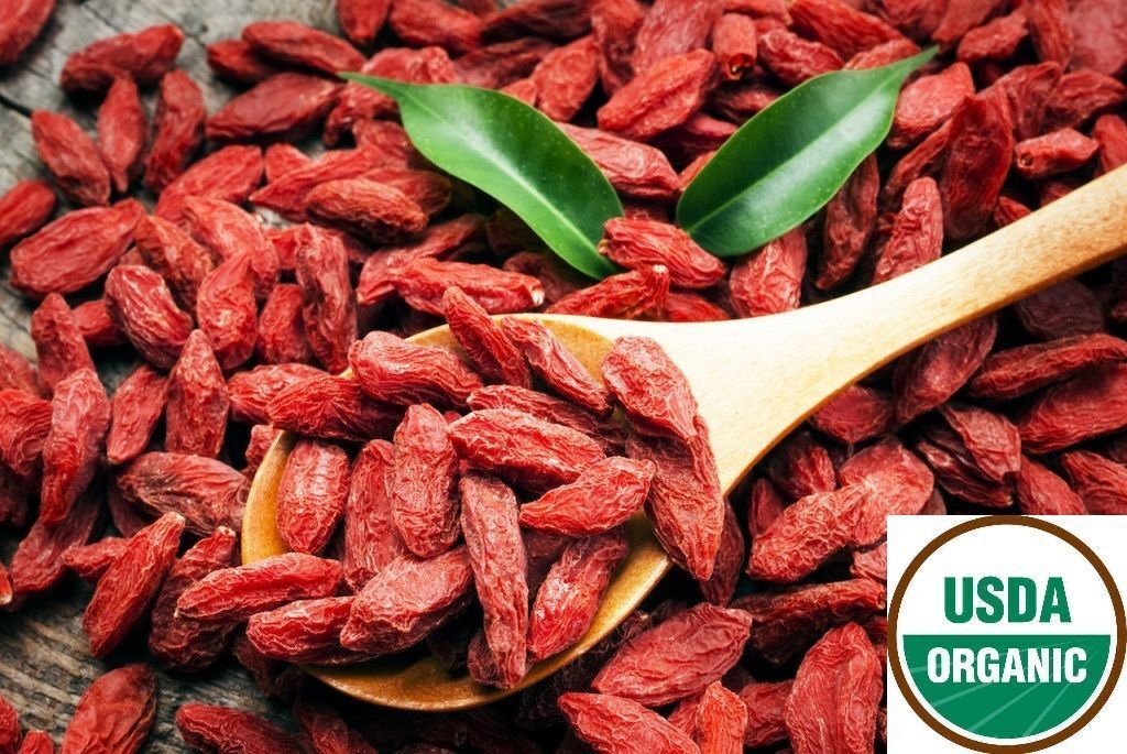 USDA CERTIFIED LARGE ORGANIC GOJI BERRY AAA++,2LBS (NEW SHIPMENT) FRESH COLOR Main image