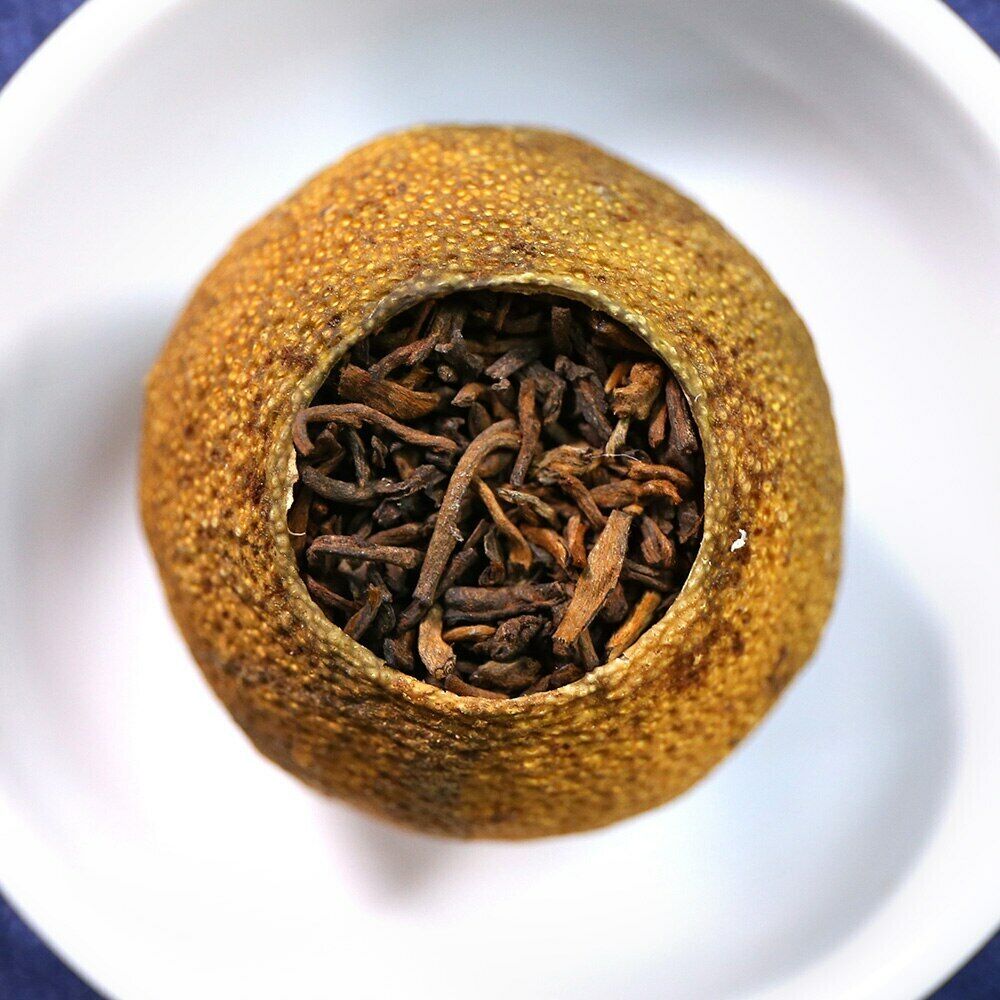 HelloYoung 100g Tangerine Peel Ripe Puer Tea XinHui "Chen Pi" Shu Puerh Tea