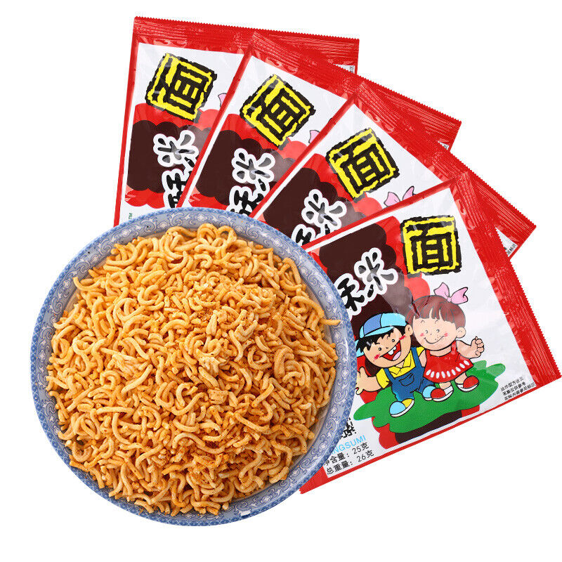 25g*10 bags XiangSuMi Crispy rice instant noodles snacks spicy dry noodles 天方香酥米 Main image