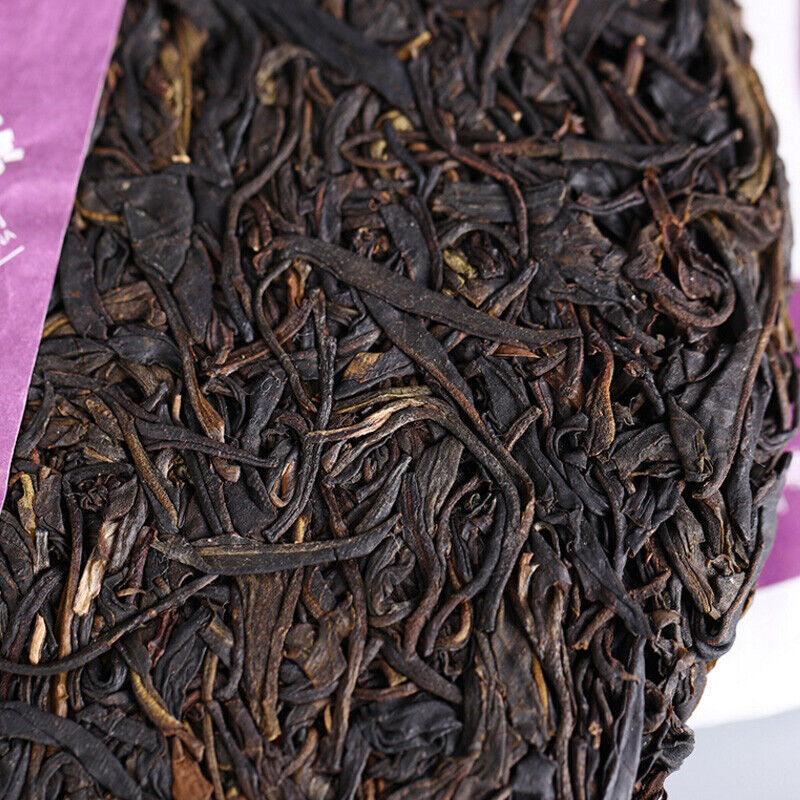 HelloYoung Yunnan Pu'er Tea Purple Bud Haiwan Comrade Puer Raw 357g Gelanghe Old Tree