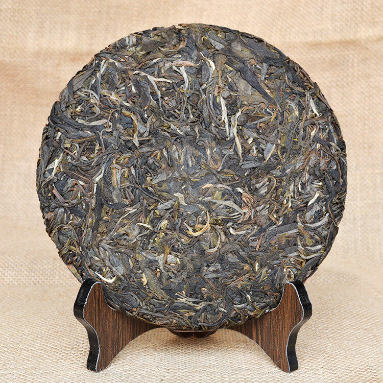 TemuTea 357g Pu'er Tea Raw Puer Tea  Lincang Tea Mengku Old Tree Tea District Qizi Cake